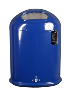 Abfallbehälter oval, ca. 45 L Inhalt, inkl. Ascher 