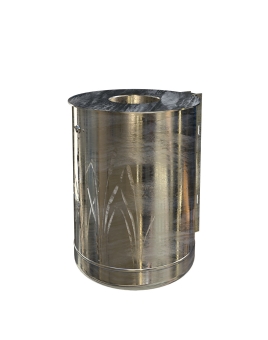Abfallbehälter ca. 50 L, Schilf-Design 