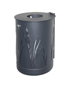 Abfallbehälter ca. 50 L, Schilf-Design 