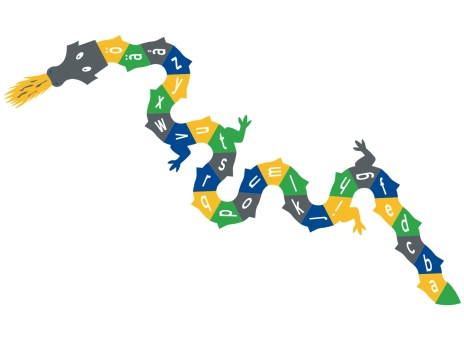 DecoMark™ Alphabet-Drache mit Umlauten 5789 x 1730 mm VPE= 1