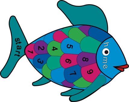 DecoMark™ 2D Fisch Hopscotch 2700 x 2136 mm, VPE= 1