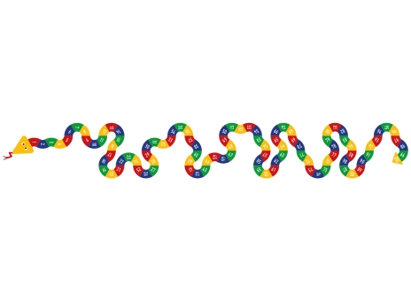 DecoMark™ Große Zahlen-Schlange, Zahlen 1-100 15713 x 2155 mm, VPE= 1