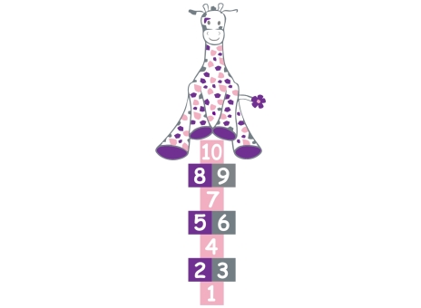 DecoMark™ 2D Giraffe Hopscotch  1-10 3850 x 1400 mm, VPE= 1