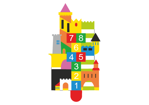 DecoMark™ 2D Hopscotch Schloss 5143 x 2700 mm, VPE= 1