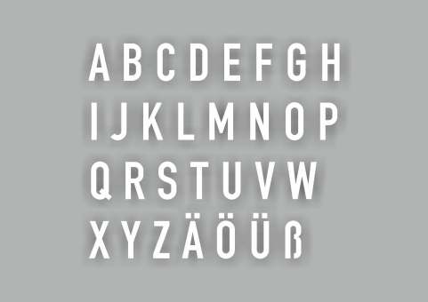 PREMARK® Einzelne Buchstaben und Zeichen 2400 mm, VPE = 1 | P