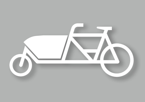PREMARK® Symbol Lastenfahrrad 430 x 1000 mm, VPE = 5