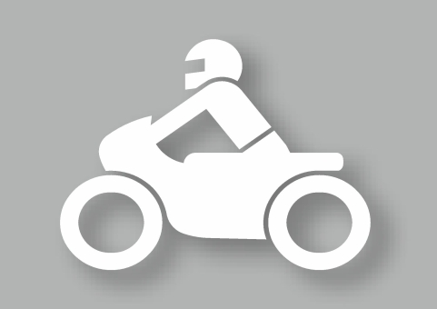 PREMARK® Symbol Motorradfahrer 