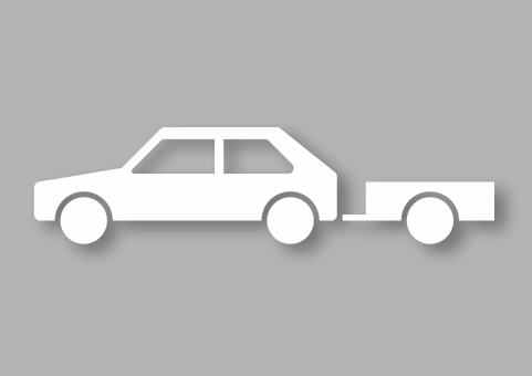 PREMARK® Symbol Pkw mit Anhänger 380 x 1500 mm, VPE = 1