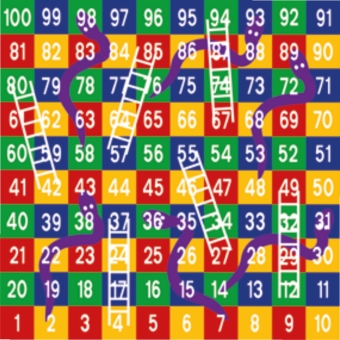 DecoMark™ 2D Schlange und Leitern 1-49 2100 x 2100 mm, VPE= 1