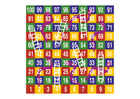 DecoMark™ 2D Schlange und Leitern 1-100 5000 x 5000 mm,  VPE= 1